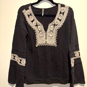 Free People Bell Sleeve Top